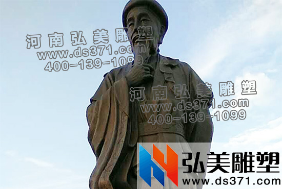 溫縣太極拳拜祖大會(huì)鑄銅陳王廷像  弘美傾心鑄造